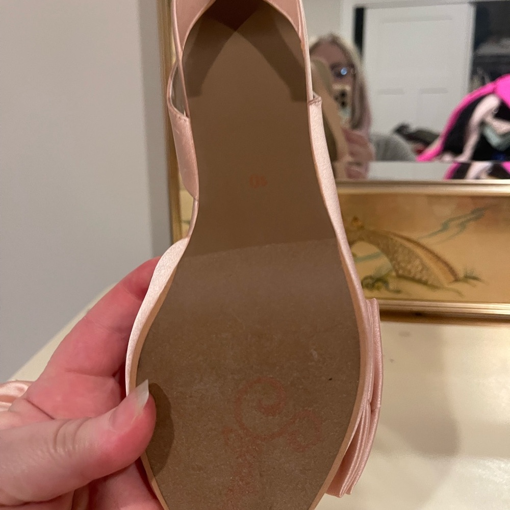 Anthropologie Seychelles Elegant Pink Bow Women's Shoes - Picture 8 of 9